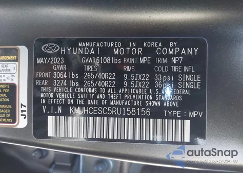 2024 Genesis Gv80 3.5T Awd from USA, damaged, VIN KMUHCESC5RU158156